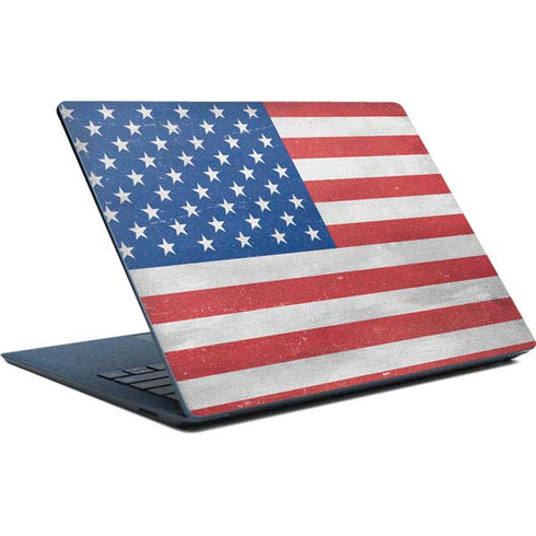 American Flag Distressed Surface Laptop Skin