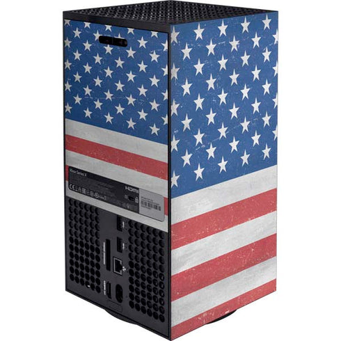 American Flag Distressed XBox Series X Digital Edition Bundle Skin