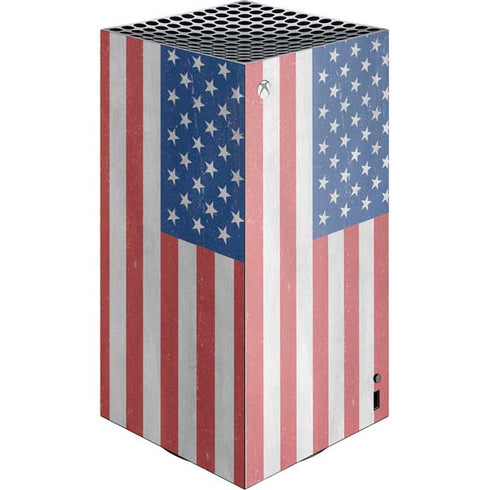 American Flag Distressed XBox Series X Digital Edition Console Skin
