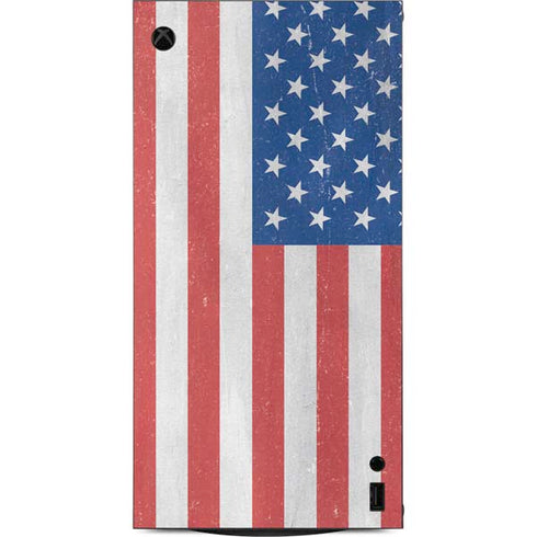American Flag Distressed XBox Series X Digital Edition Console Skin