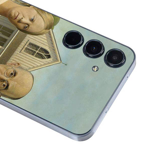 Grant Wood American Gothic Galaxy A55 5G Skin