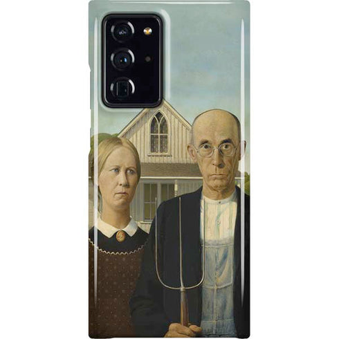 Grant Wood American Gothic Galaxy Cases