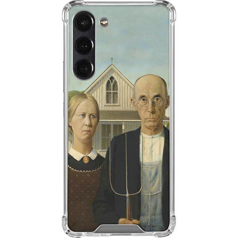 Grant Wood American Gothic Galaxy S24 FE Clear Case