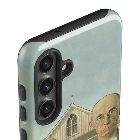 Grant Wood American Gothic Galaxy S25 Impact Case