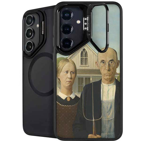 Grant Wood American Gothic Galaxy S24 Plus Kickstand Case
