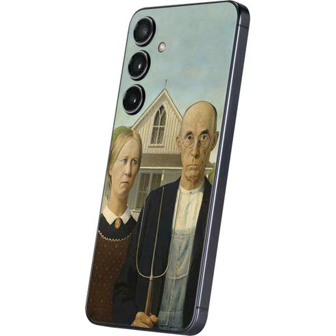 Grant Wood American Gothic Galaxy S25 Plus Skin