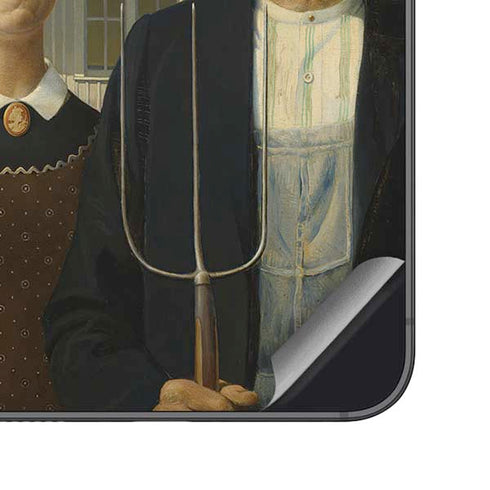 Grant Wood American Gothic Galaxy S25 Skin