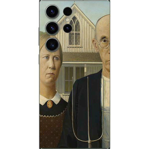 Grant Wood American Gothic Galaxy S25 Ultra Skin