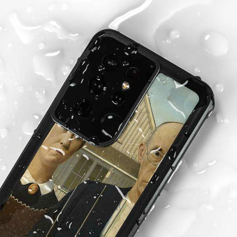 Grant Wood American Gothic Galaxy S24 Ultra Waterproof Case