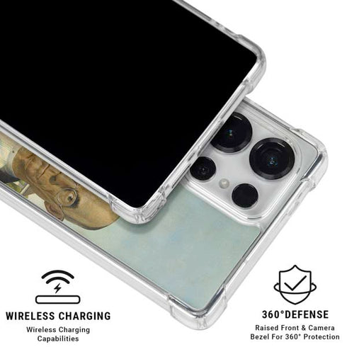 Grant Wood American Gothic Galaxy S25 Ultra Clear Case