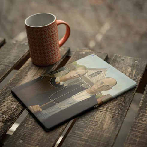 Grant Wood American Gothic iPad Skins