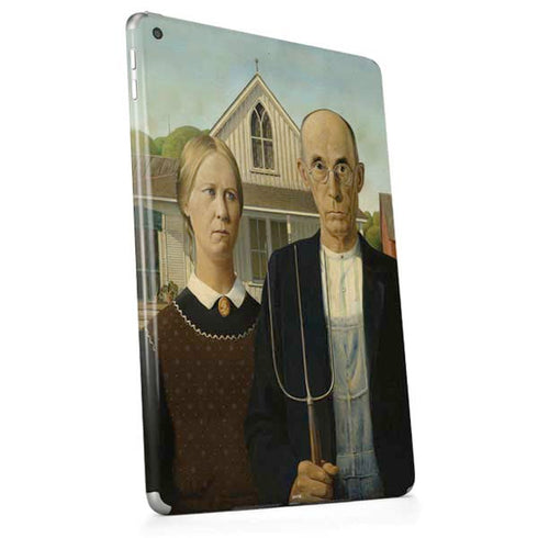 Grant Wood American Gothic Apple iPad Skin