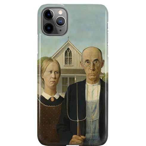 Grant Wood American Gothic iPhone Cases