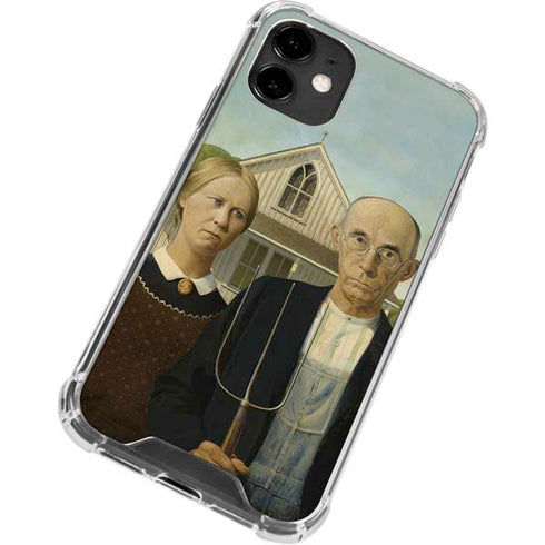 Grant Wood American Gothic iPhone 12 Clear Case