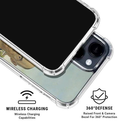 Grant Wood American Gothic iPhone 15 Clear Case