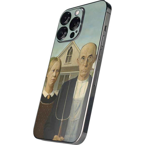 Grant Wood American Gothic iPhone 15 Pro Max Skin