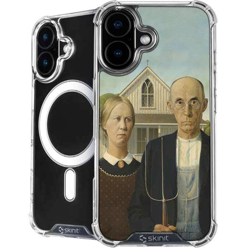 Grant Wood American Gothic iPhone 16 Plus MagSafe Case