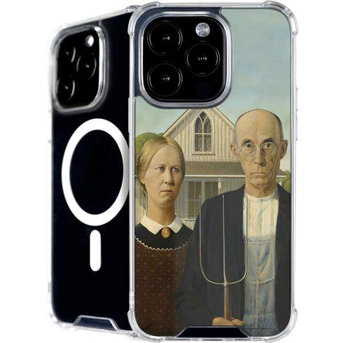 Grant Wood American Gothic iPhone 16 Pro MagSafe Case