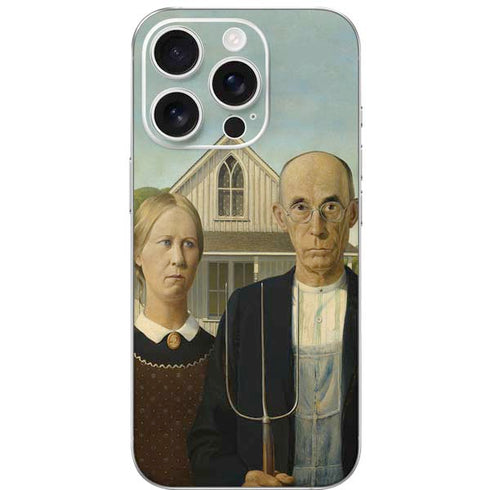 Grant Wood American Gothic iPhone 16 Pro Skin