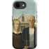 Grant Wood American Gothic iPhone 16e Impact Case