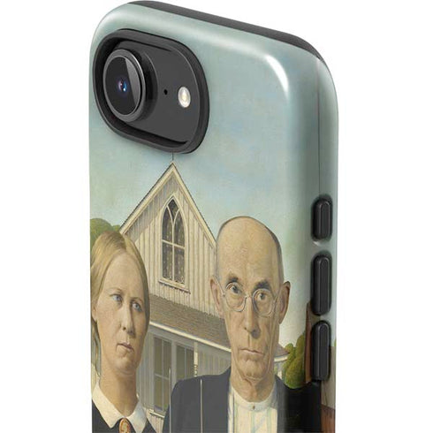 Grant Wood American Gothic iPhone 16e Impact Case