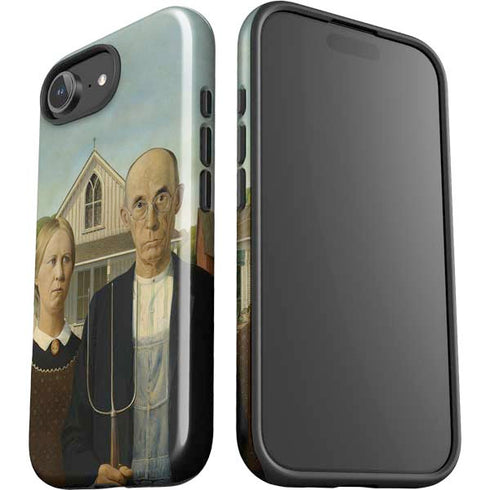 Grant Wood American Gothic iPhone 16e Impact Case