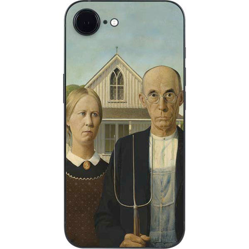 Grant Wood American Gothic iPhone 16e Skin