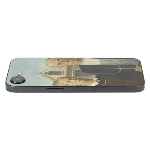 Grant Wood American Gothic iPhone 16e Skin