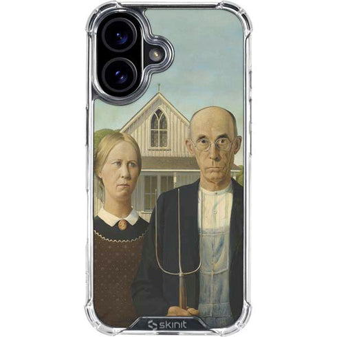 Grant Wood American Gothic iPhone 17 Clear Case