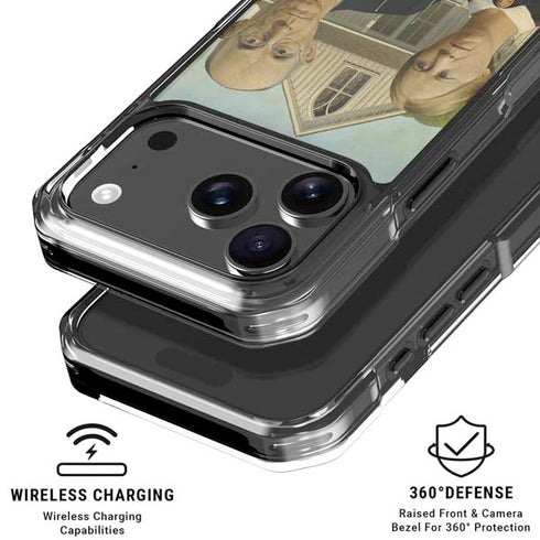 Grant Wood American Gothic iPhone 18 Pro Clear Case