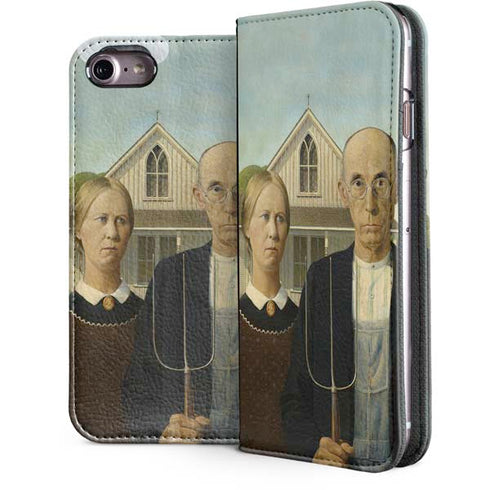 Grant Wood American Gothic iPhone 7 Folio Case
