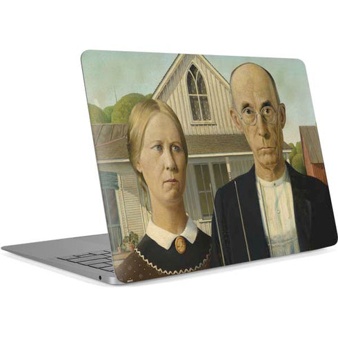 Grant Wood American Gothic Apple MacBook Air Skin