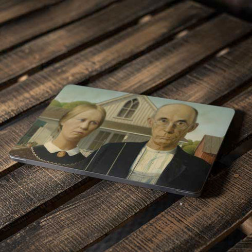 Grant Wood American Gothic Apple MacBook Air Skin