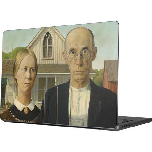Grant Wood American Gothic Apple MacBook Pro 14-inch Skin