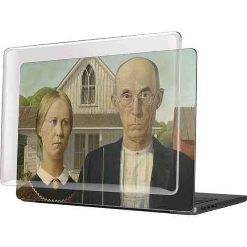 Grant Wood American Gothic MacBook Pro 14in (2021-24) Case plus Skin