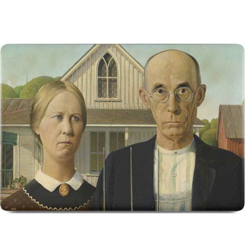 Grant Wood American Gothic MacBook Skins
