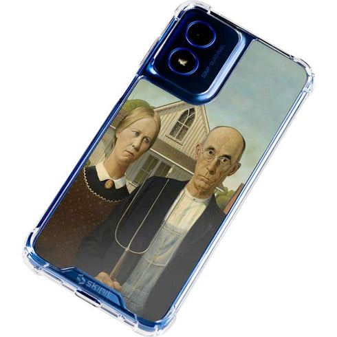 Grant Wood American Gothic Moto G 5G (2024) Clear Case