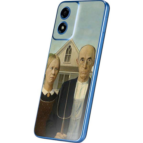Grant Wood American Gothic Moto G Play 4G (2024) Skin