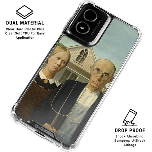 Grant Wood American Gothic Moto G Power 5G (2024) Clear Case