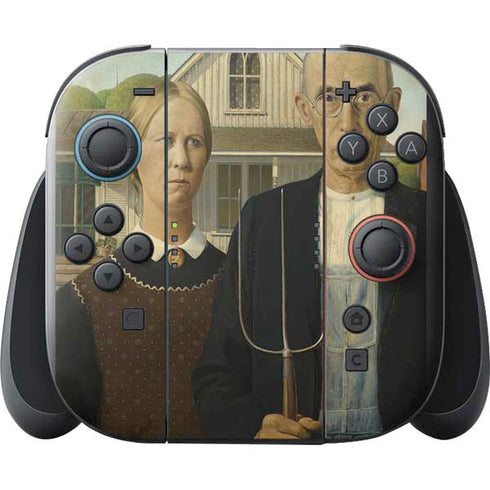 Grant Wood American Gothic Nintendo Switch 2 (2025) with Joy-Con Skin