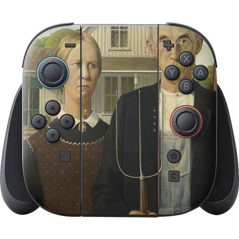 Grant Wood American Gothic Nintendo Switch 2 (2025) Joy-Con Controller Skin