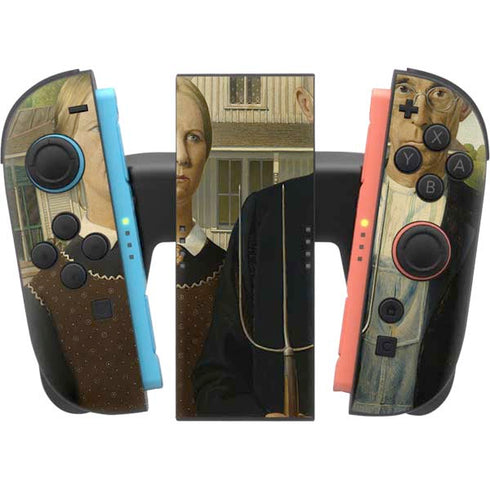 Grant Wood American Gothic Nintendo Switch 2 (2025) Joy-Con Controller Skin