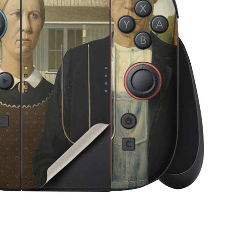 Grant Wood American Gothic Nintendo Switch 2 (2025) Joy-Con Controller Skin