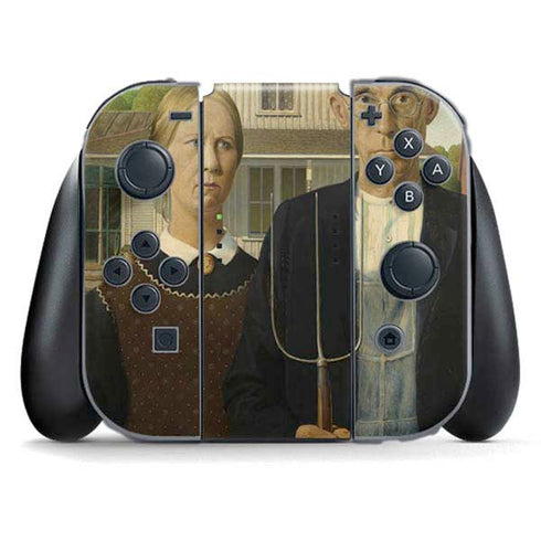 Grant Wood American Gothic Nintendo Skins