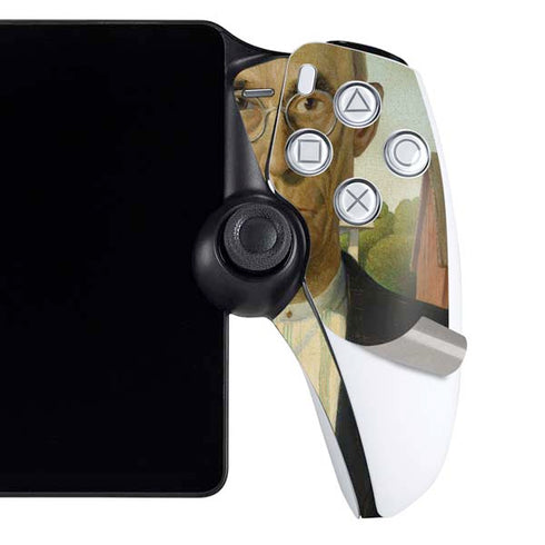 Grant Wood American Gothic PlayStation Portal Remote Player Skin