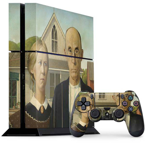 Grant Wood American Gothic PlayStation PS4 Skins