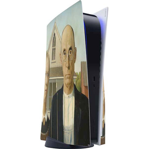 Grant Wood American Gothic PlayStation PS5 Skins