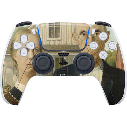 Grant Wood American Gothic PlayStation PS5 Skins