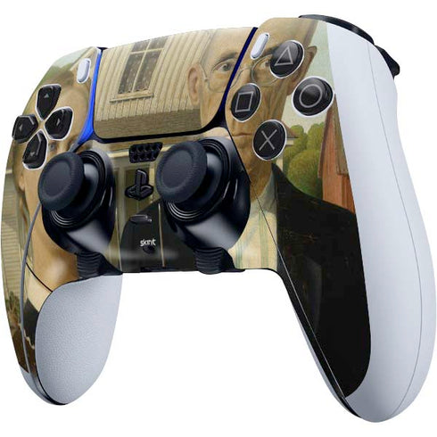 Grant Wood American Gothic PS5 DualSense Edge Pro Controller Skin