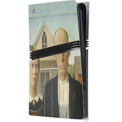 Grant Wood American Gothic PlayStation PS5 Skins